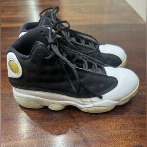 Jordan Kids Black and White Sneakers